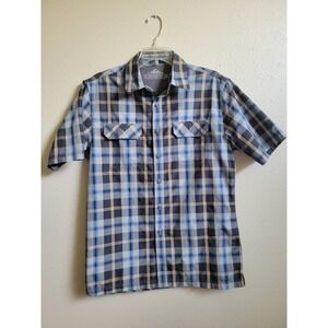 Croft & Barrow Men's Quick Dry Plaid Button-Up Shirt Size S